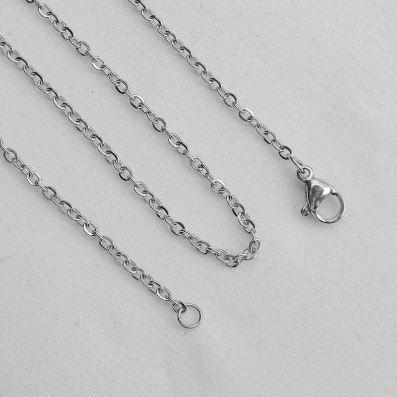 Andblue 30 Pack Necklace Chains 2mm Stainless Steel Link Cable Chain Necklace Bulk for DIY Jewelry Making Supplies (20 Inches) - Image 3
